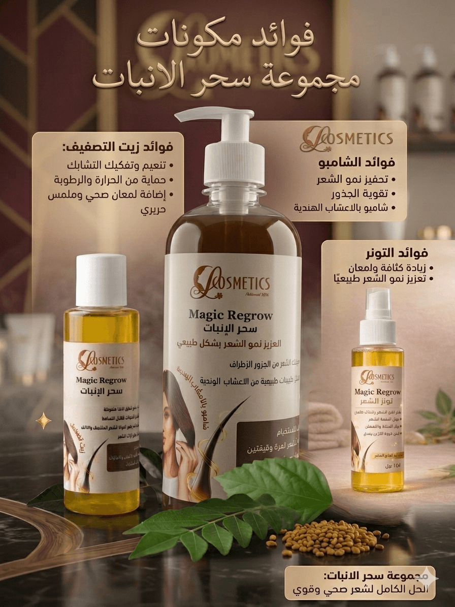 فوائد مكونات مجموعة سحر الانبات