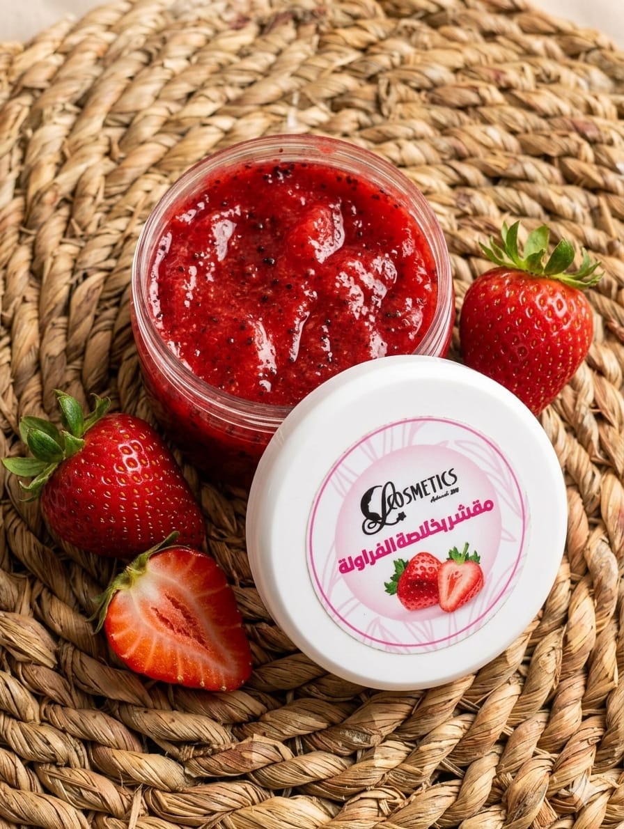 مقشر بخلاصة الفراولة